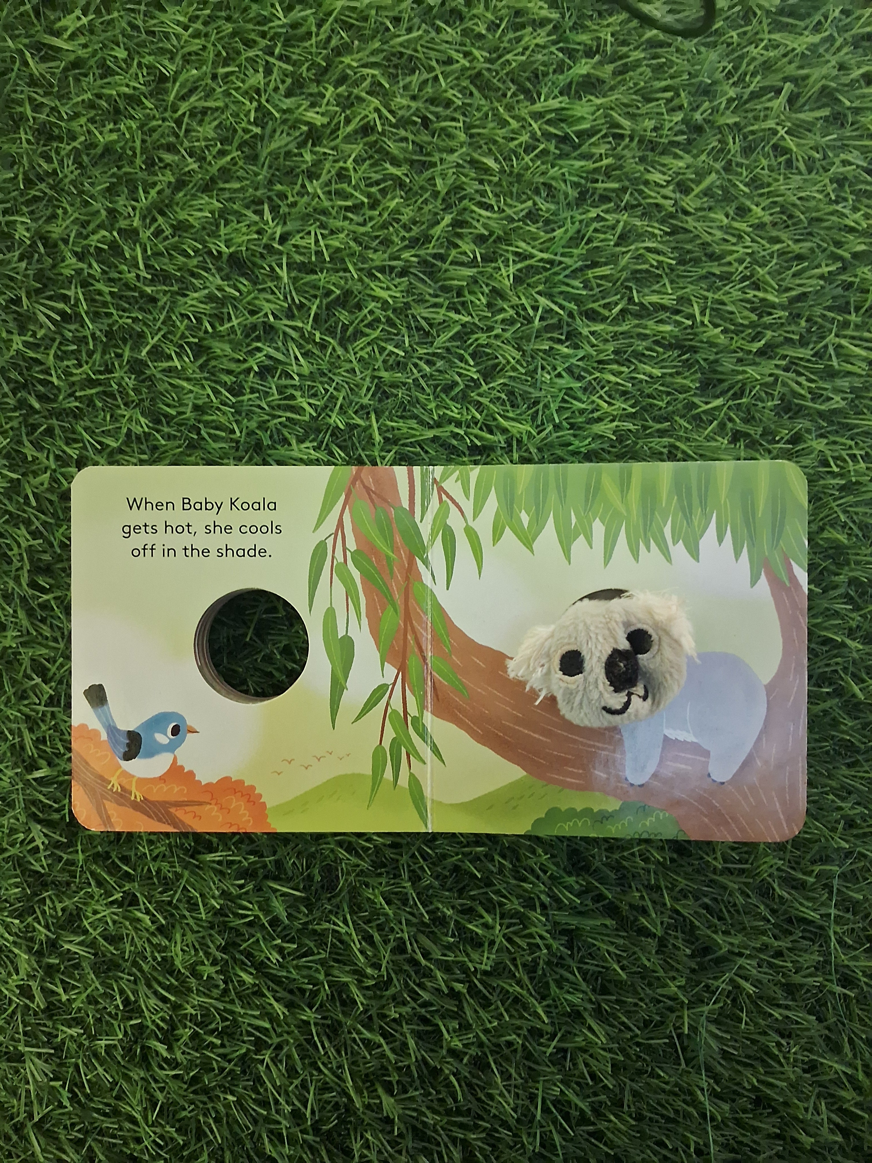FINGER PUPPET BOOK - BABY KOALA - Good Condition Board Book