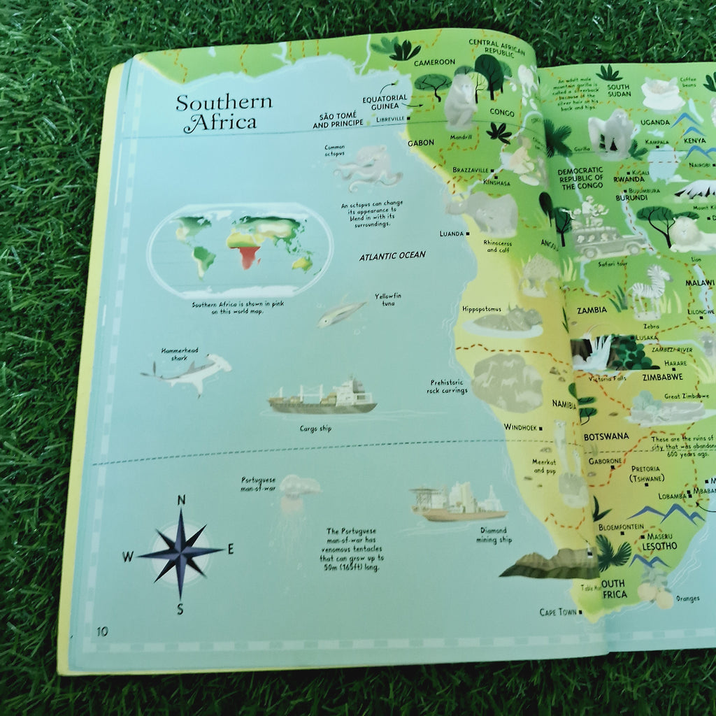 Sticker picture atlas of the world - Very Good Condition Paperback