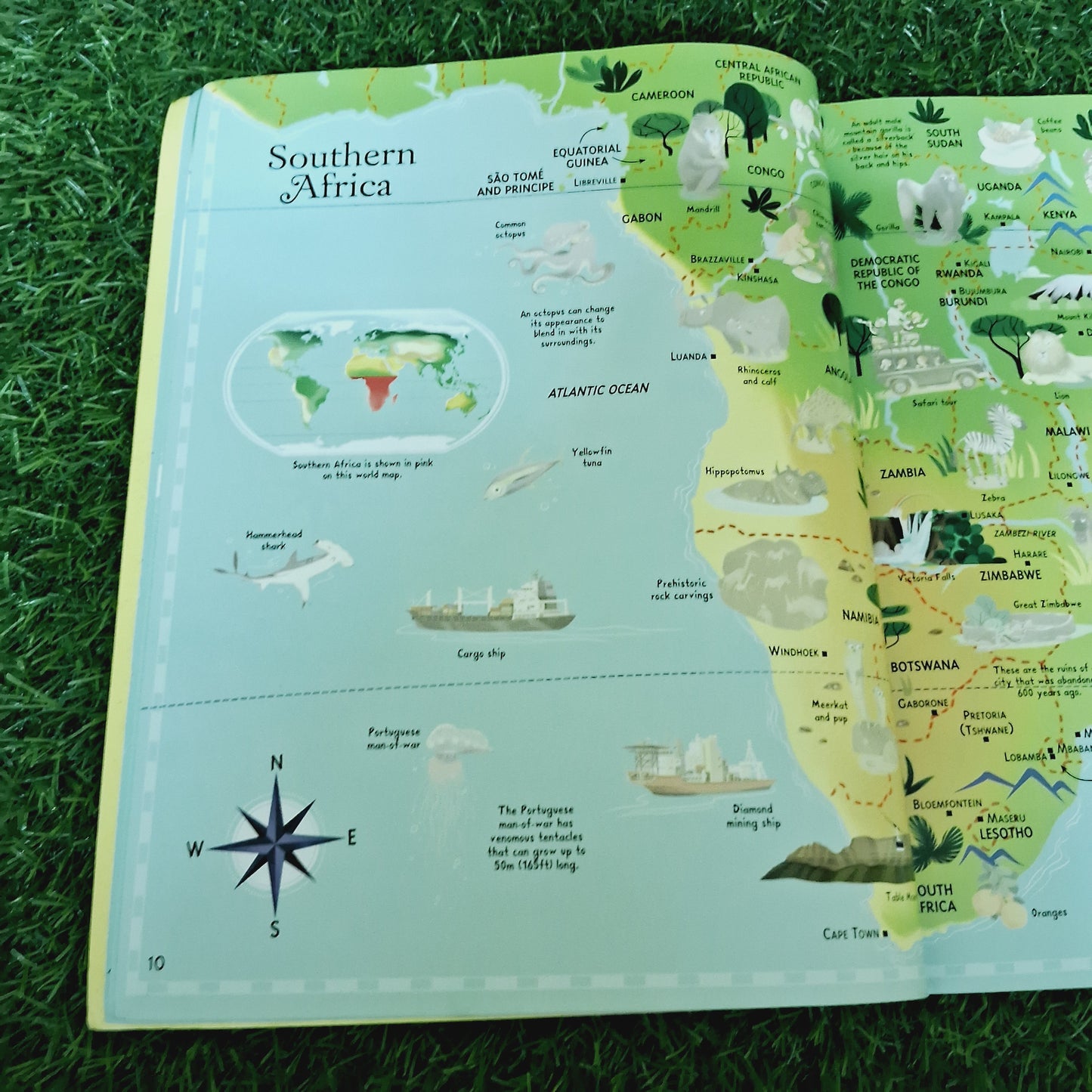 Sticker picture atlas of the world - Very Good Condition Paperback