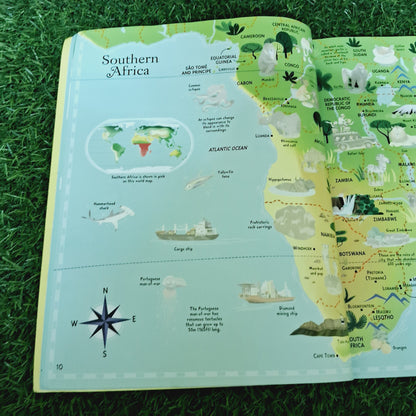Sticker picture atlas of the world - Very Good Condition Paperback
