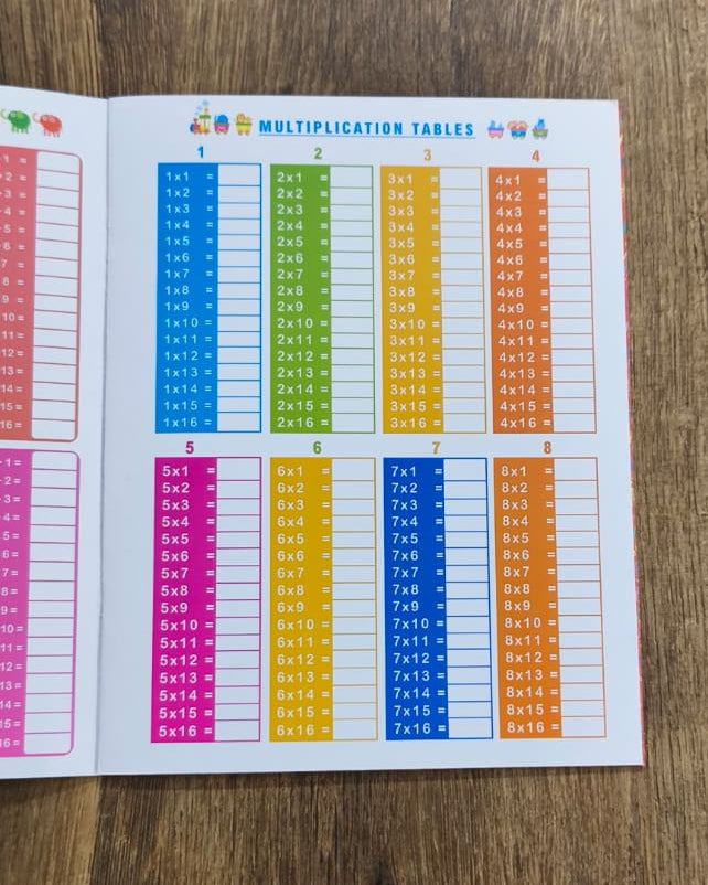 Reusable Numbers Writing Book