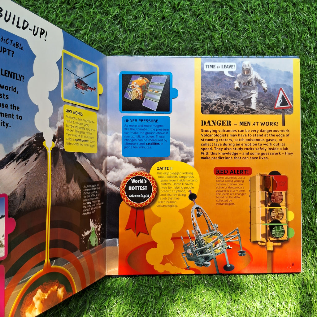 Look inside volcano - Excellent Condition Flap/PopUp Book