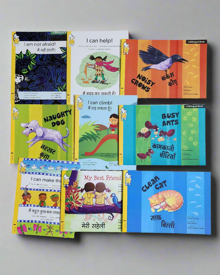 Bilingual Combo - Set of 9 Pratham Books (English/Hindi)