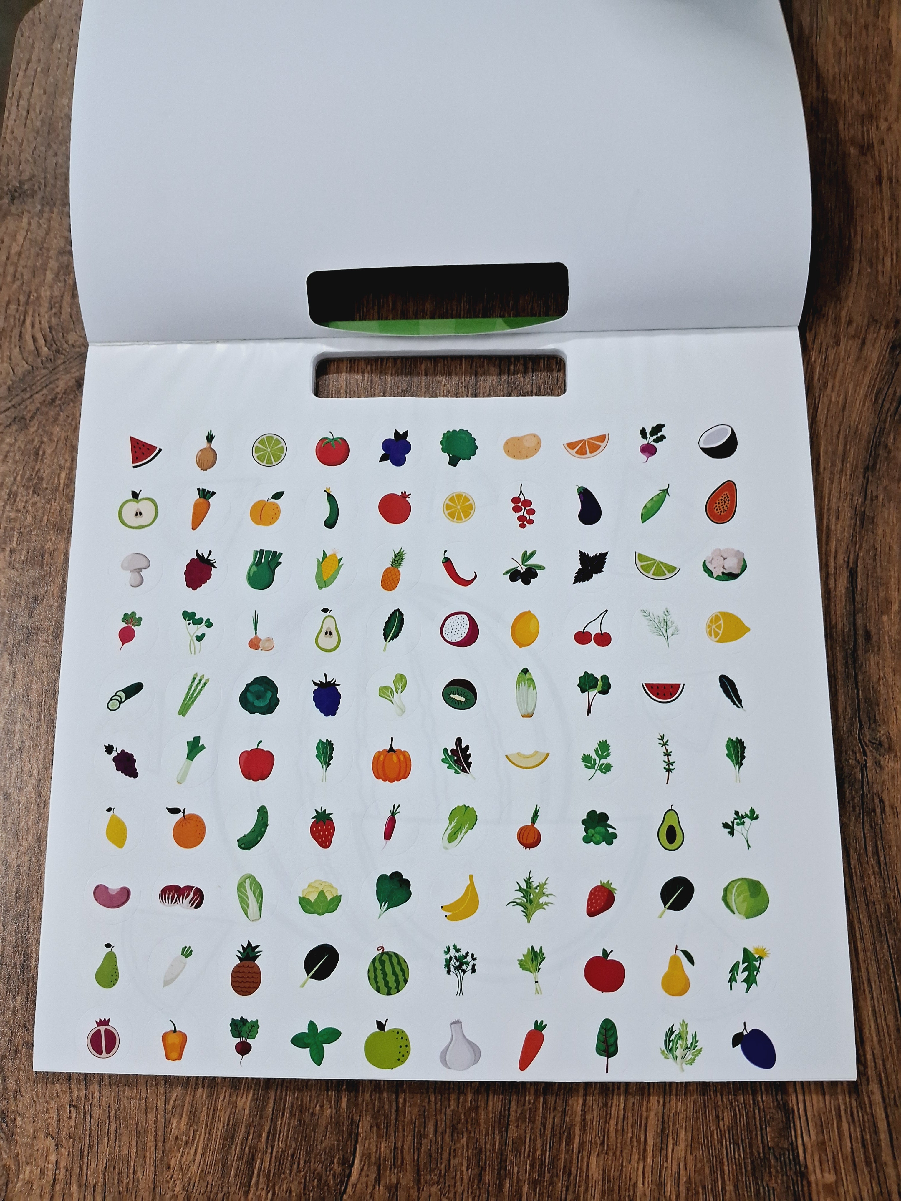 Fruits and Vegetables Colouring Pad (100 Stickers included)