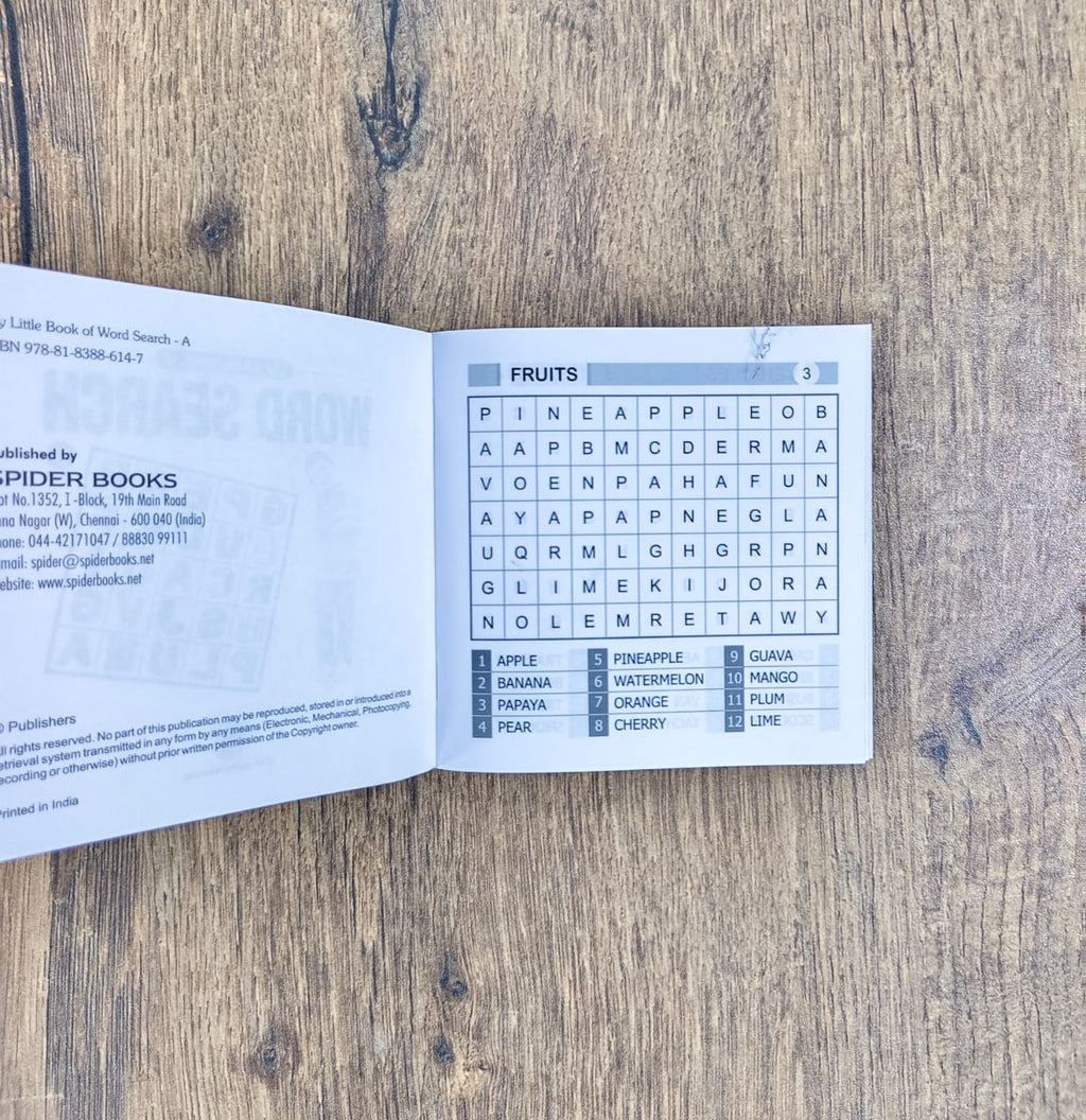 My Little Book of Word Search - Combo of 4 Books