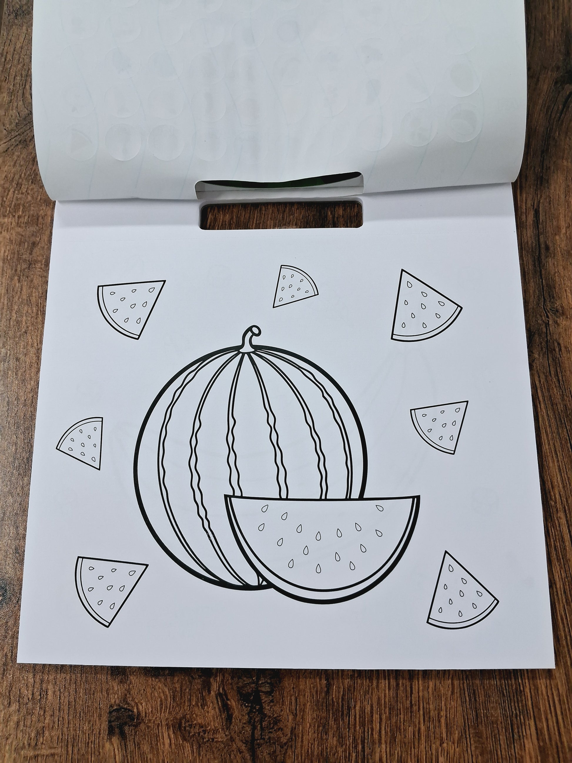 Fruits and Vegetables Colouring Pad (100 Stickers included)
