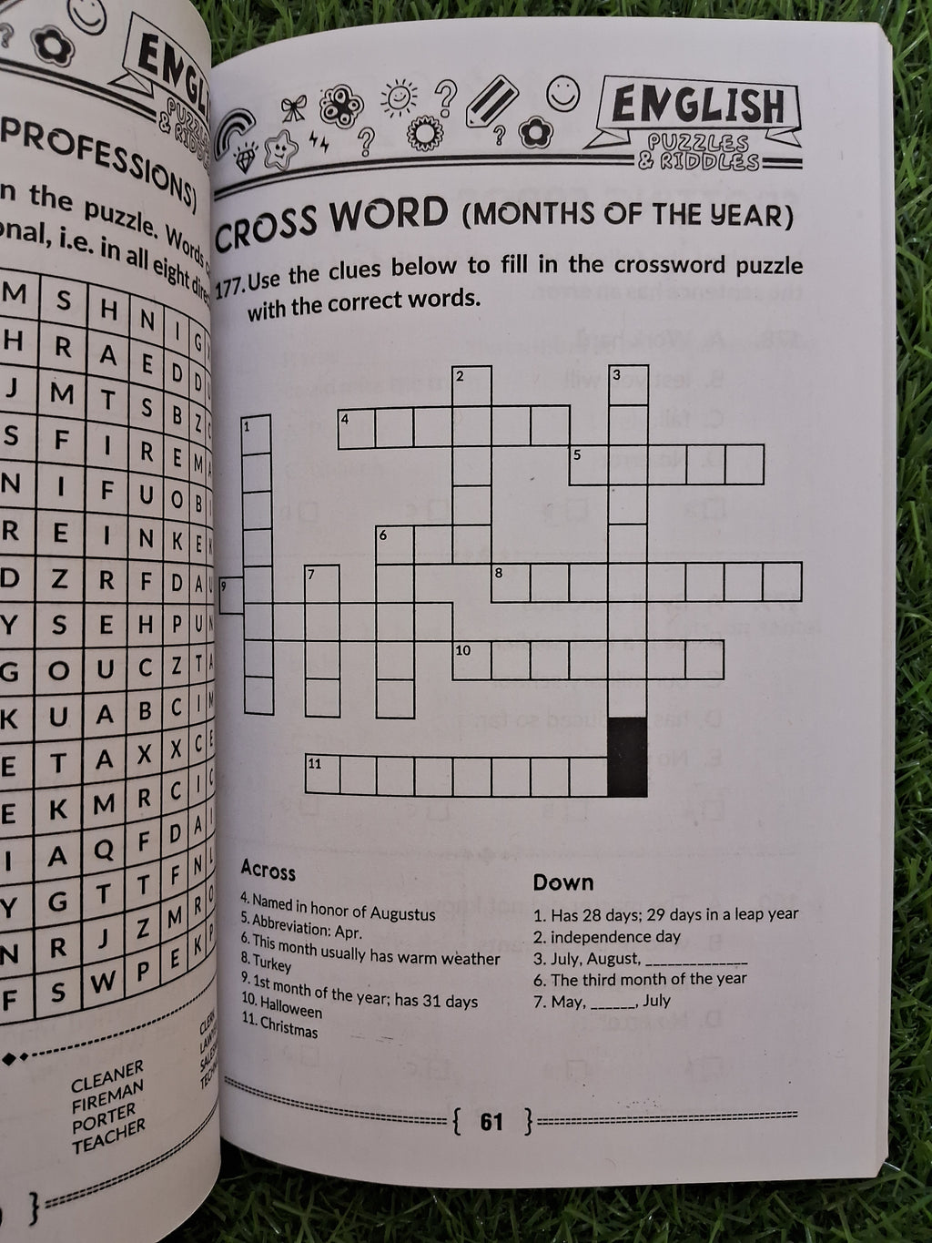 English puzzles & riddles - Challenging Books