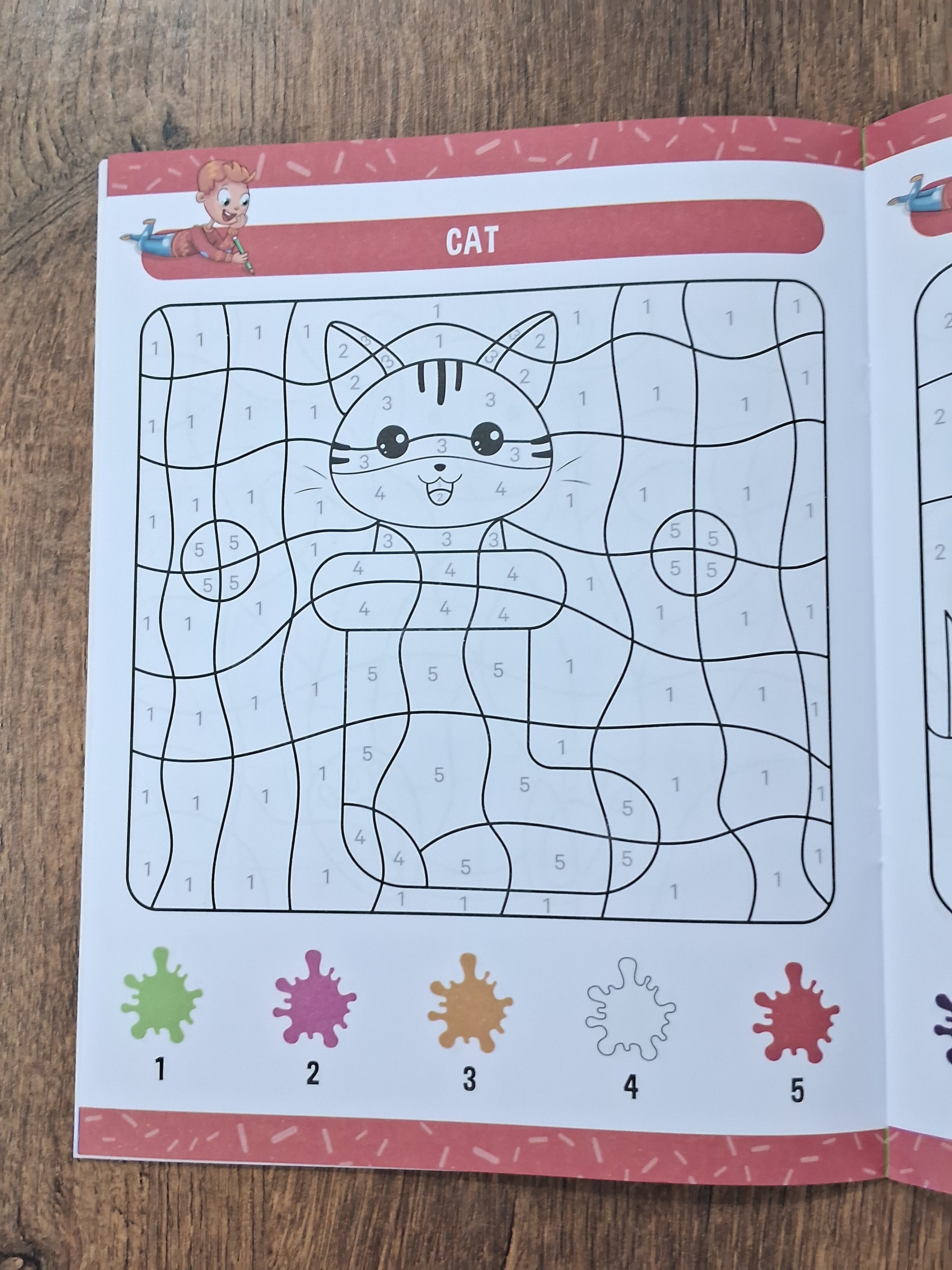 Colour Animals by Numbers - Activity Book