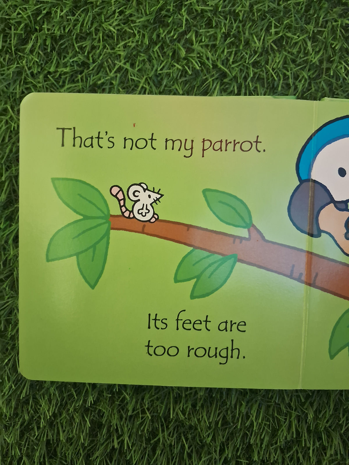 USBORNE TOUCHY-FEELY BOOKS - THAT'S NOT MY PARROT - Excellent Condition Board Book