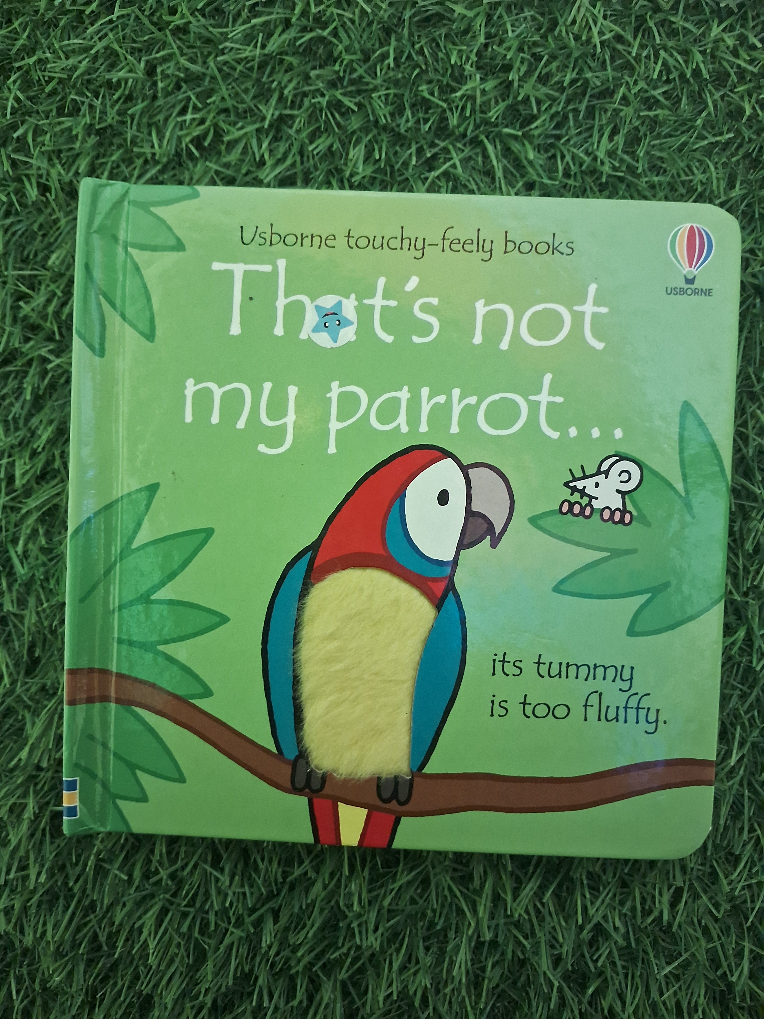 USBORNE TOUCHY-FEELY BOOKS - THAT'S NOT MY PARROT - Excellent Condition Board Book