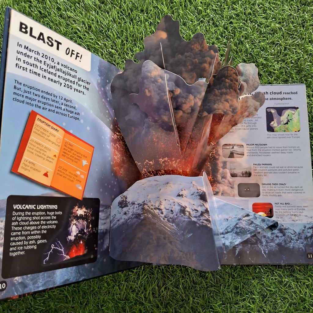 Look inside volcano - Excellent Condition Flap/PopUp Book