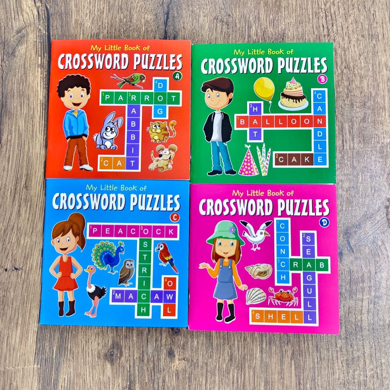 My Little Book of Crossword Puzzle - Combo of 4 Books