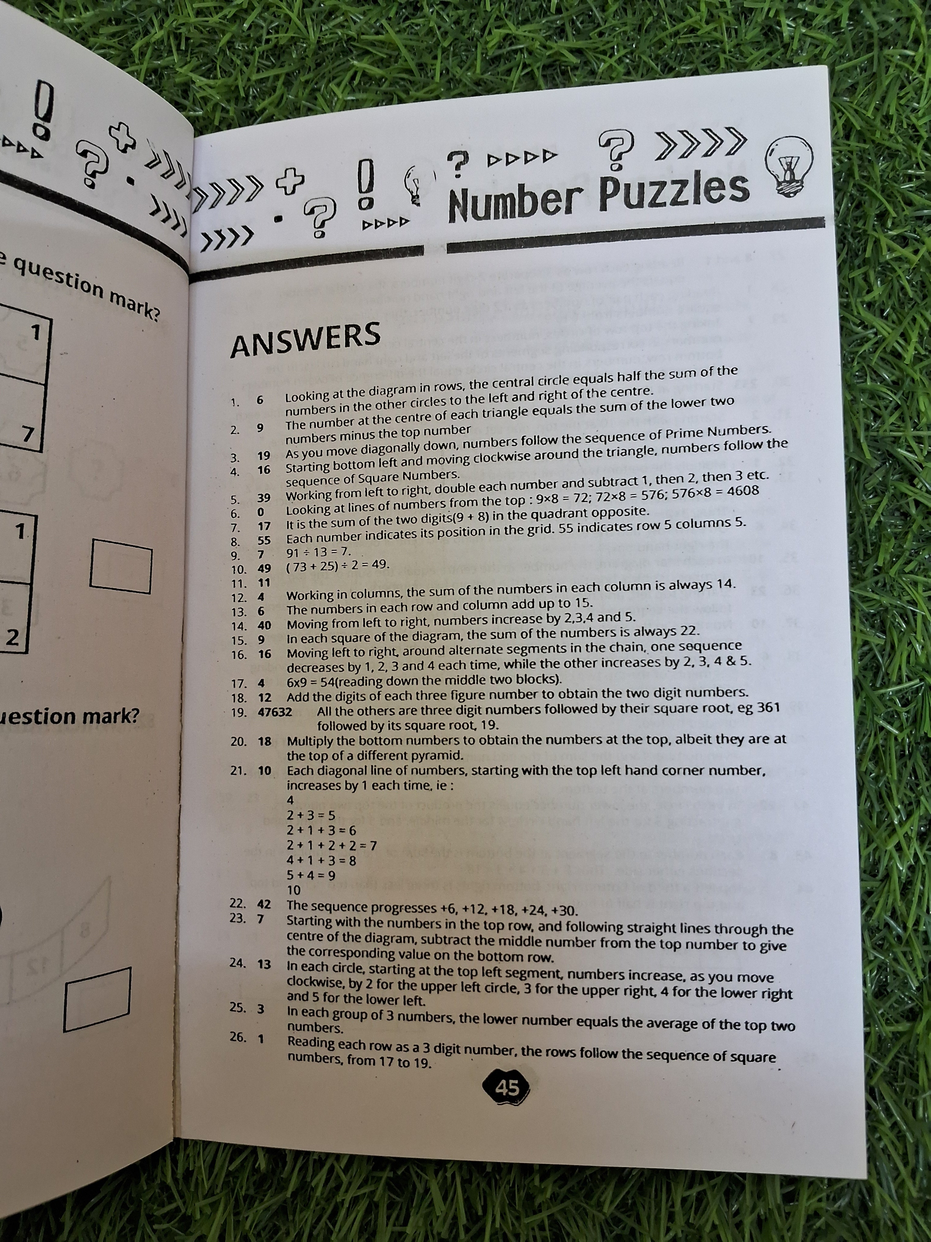 Number puzzles Book
