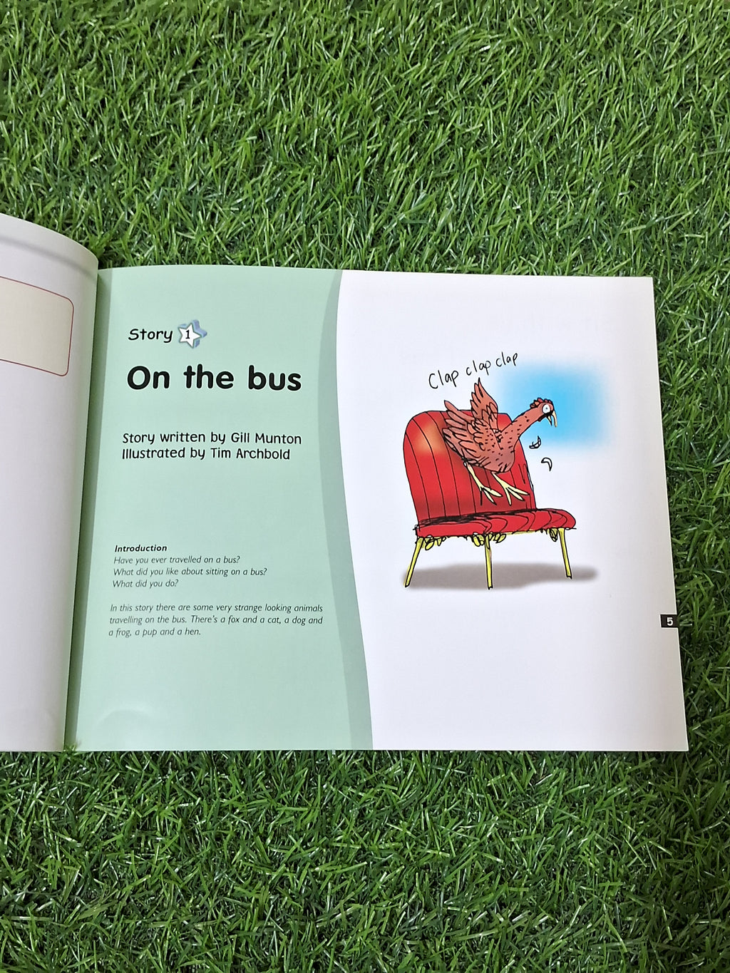 Phonics - On the Bus and My Dog Ned - 2 stories in 1 -  Excellent Condition Paperback