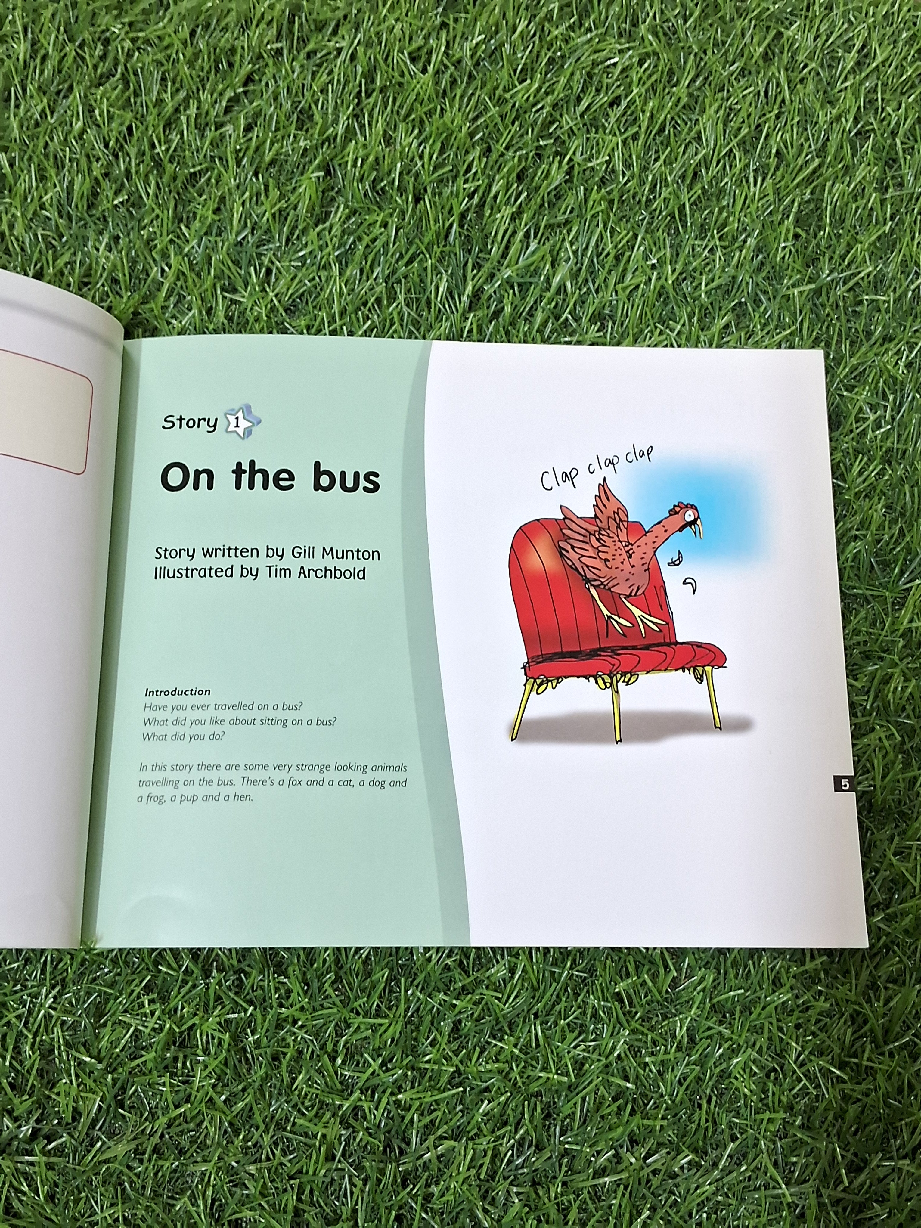 Phonics - On the Bus and My Dog Ned - 2 stories in 1 -  Excellent Condition Paperback