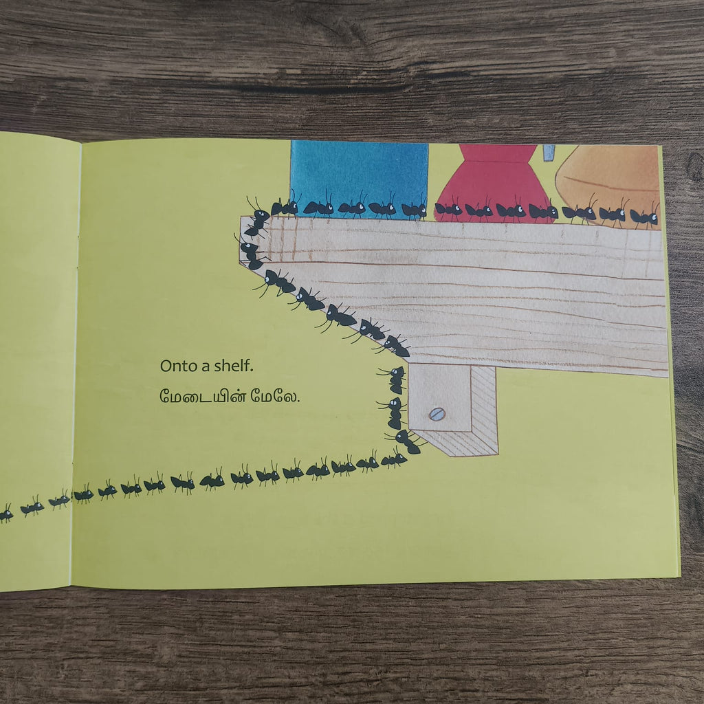Follow the Ants - English Tamil Bilingual Early Learning Book