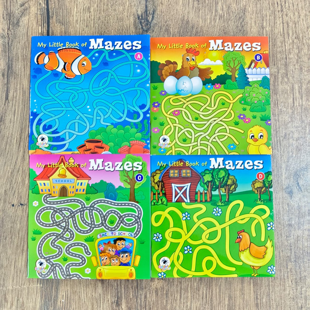 My Little Book of Mazes - Combo of 4 Books