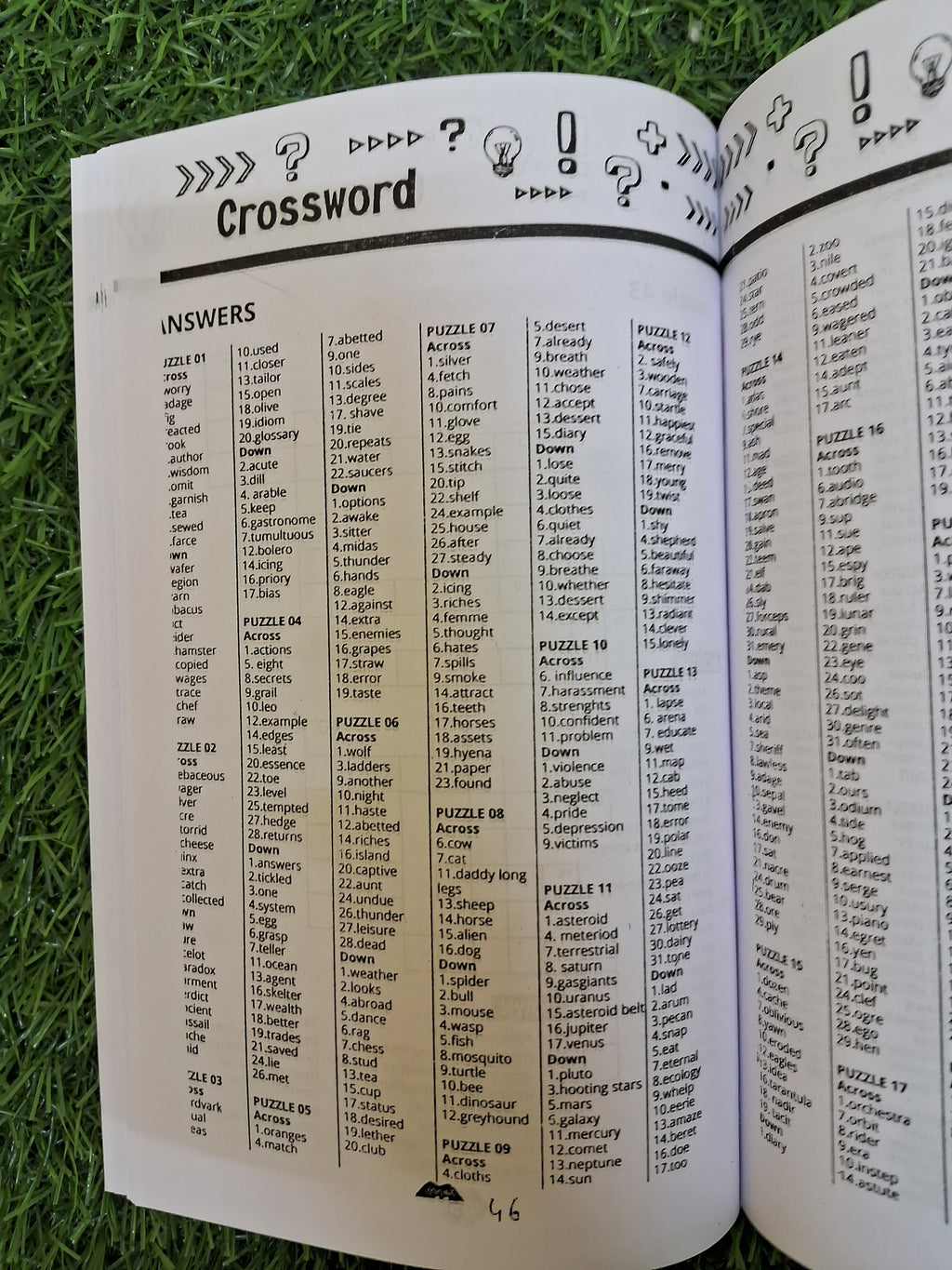 Cross word Book