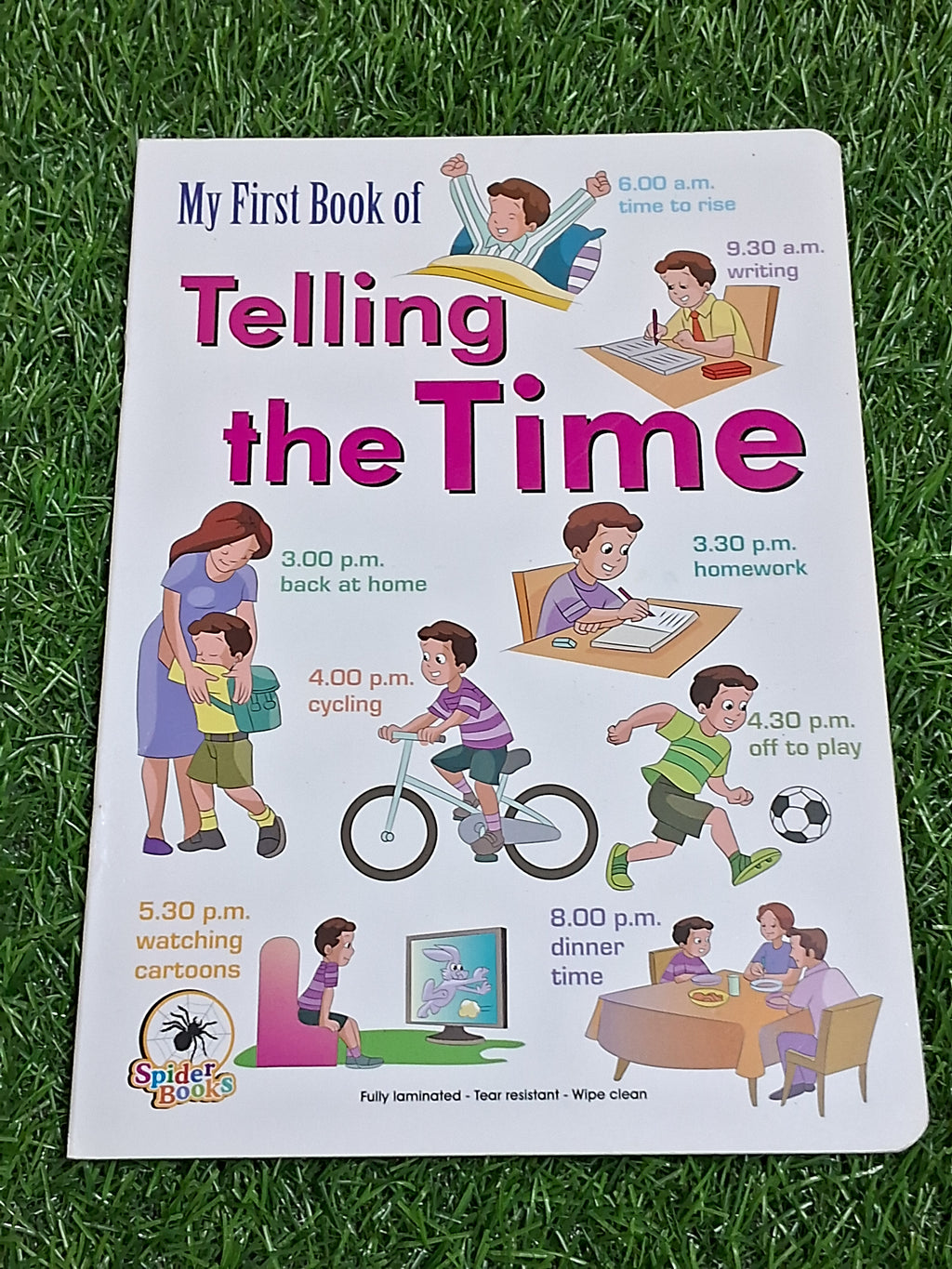My First Book of Telling the Time - Laminated
