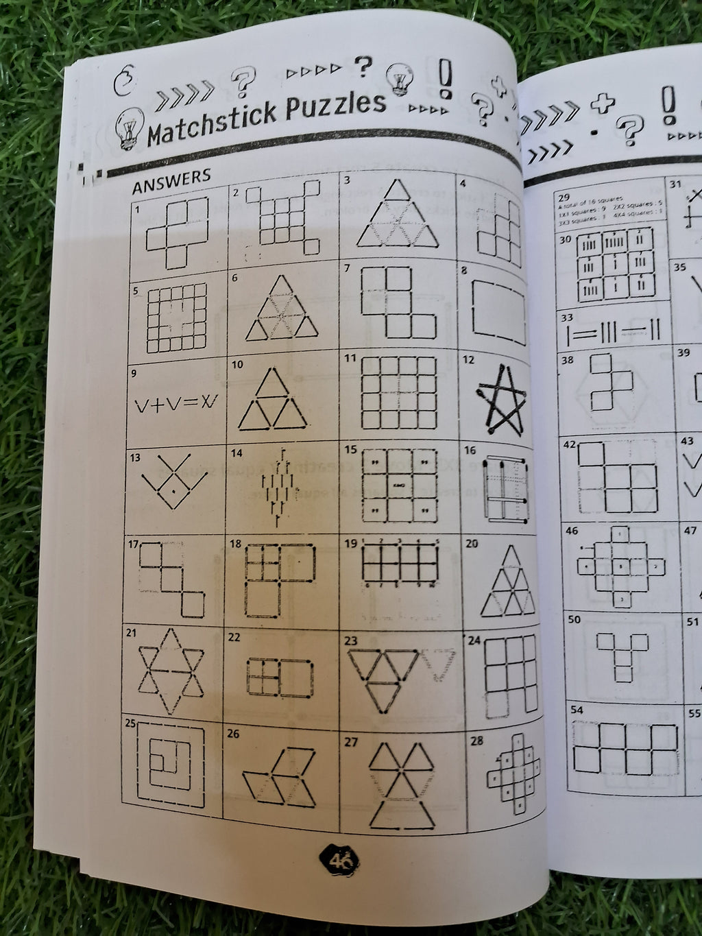 Match stick puzzles Book