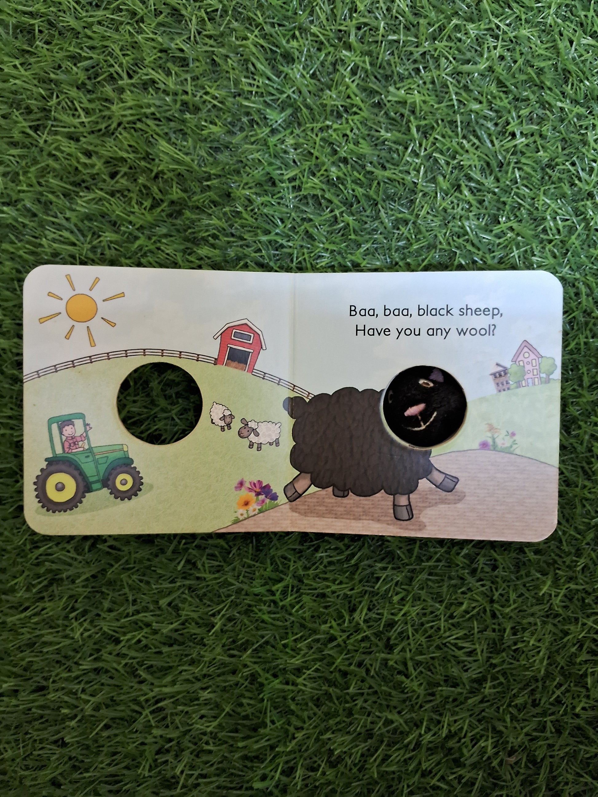Puppet Book - BAA BAA BLACK SHEEP - Good Condition Board Book