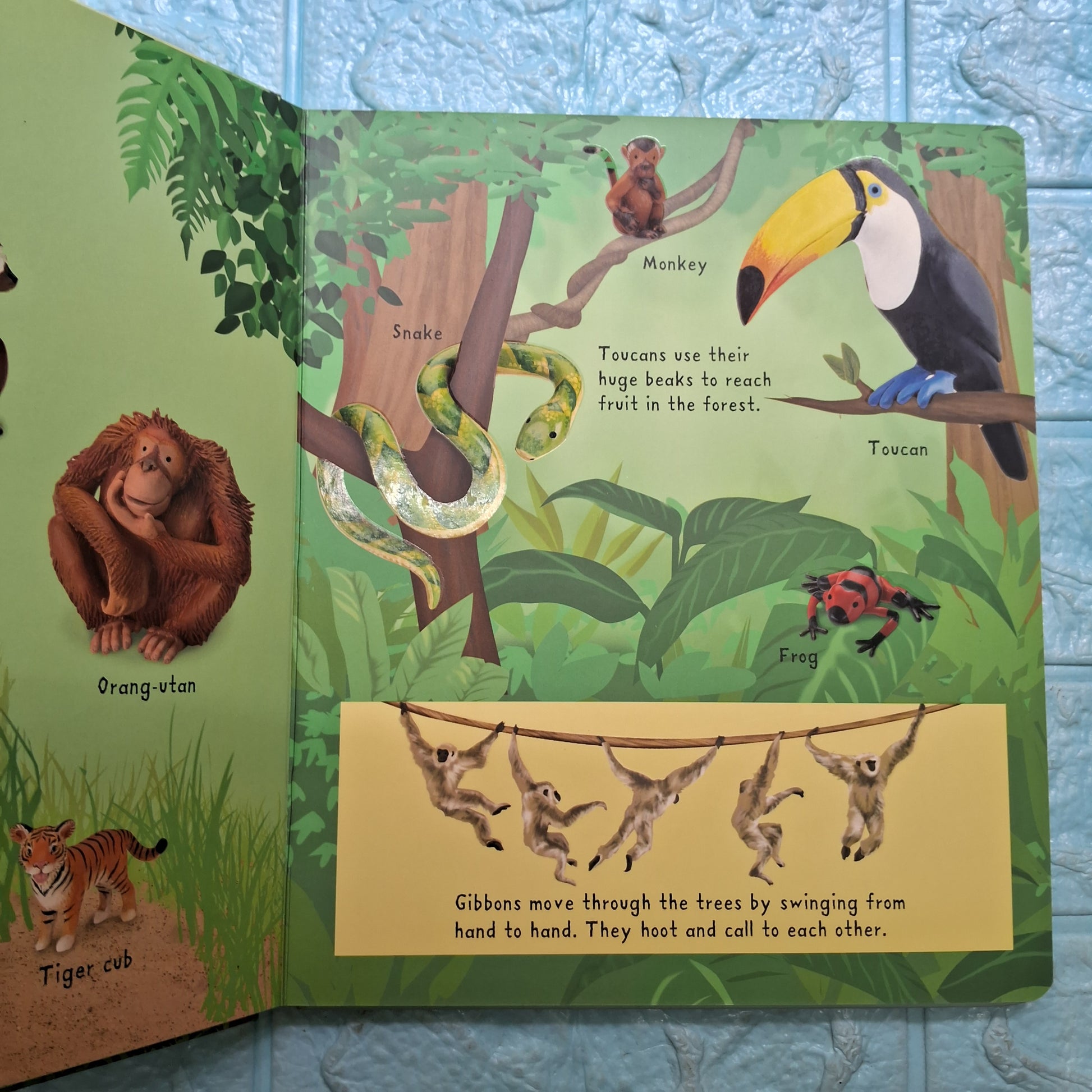 Usborne First Picture Animals - Big Board Book - Excellent Condition