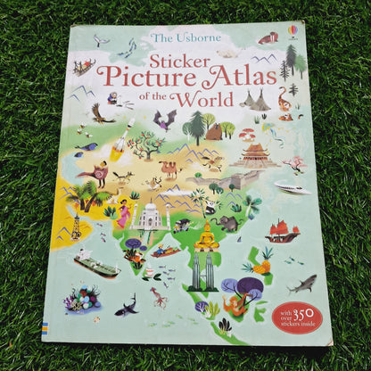 Sticker picture atlas of the world - Very Good Condition Paperback