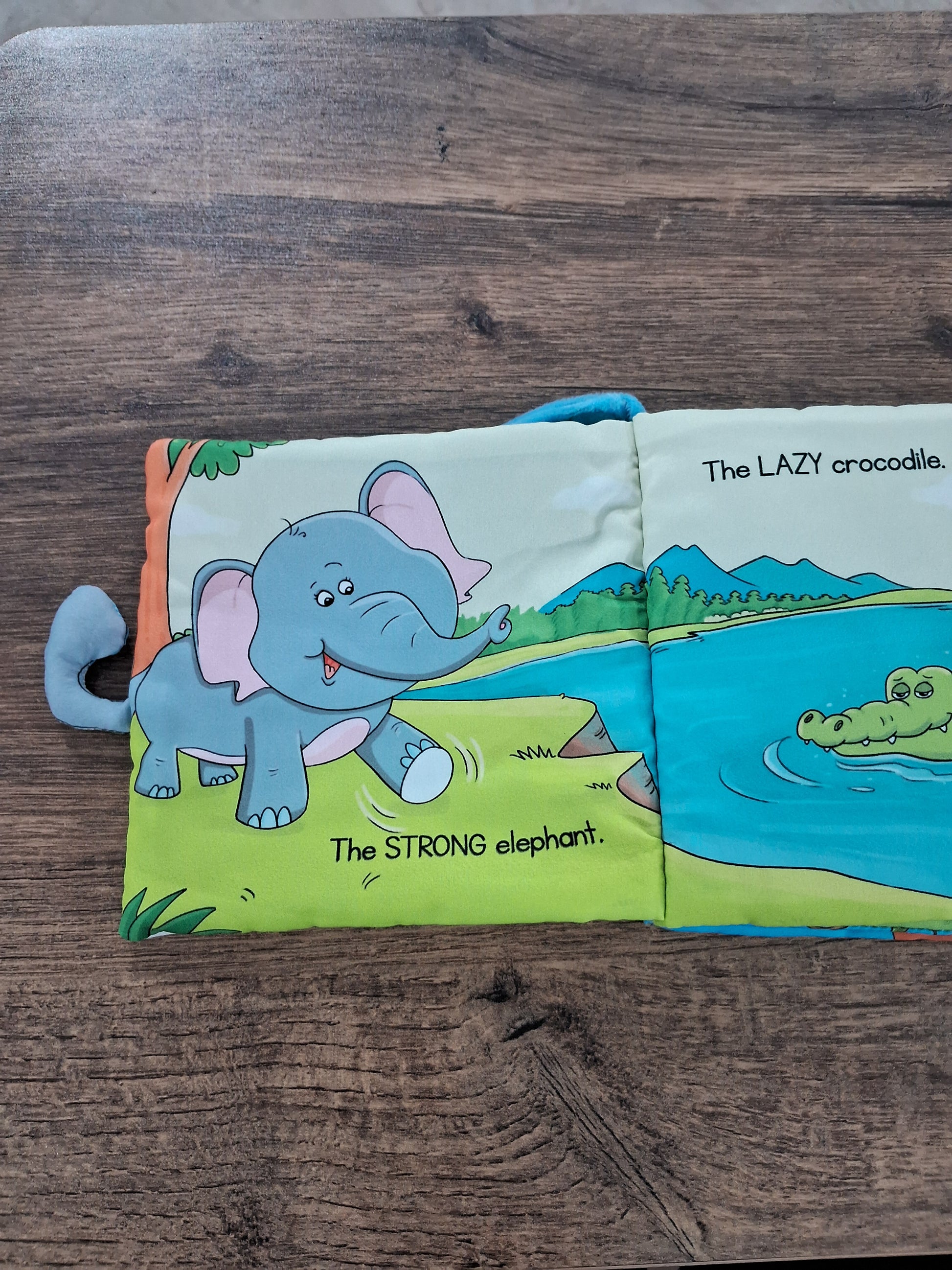 MY BABYS FIRST CLOTH BOOKS - WILD ANIMAL TAILS