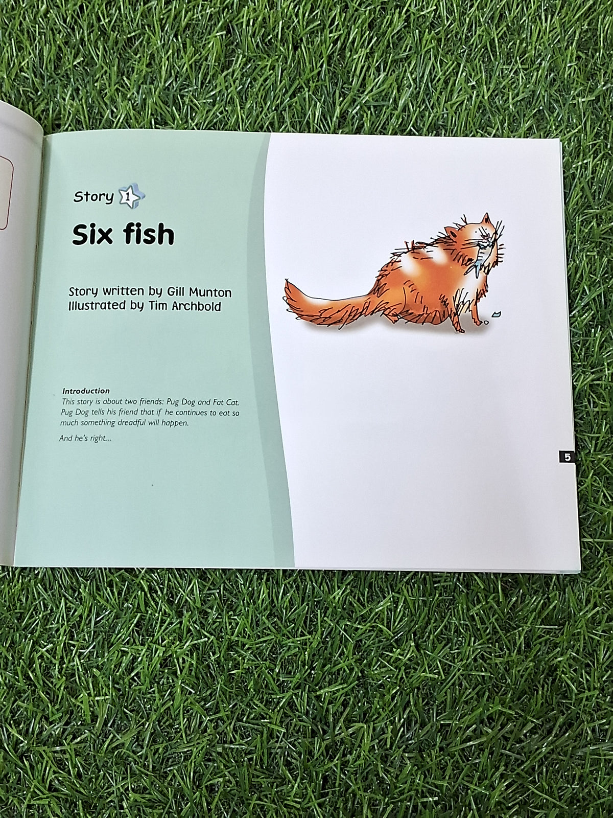 Phonics - Six Fish and The Spell - 2 stories in 1 -  Excellent Condition Paperback
