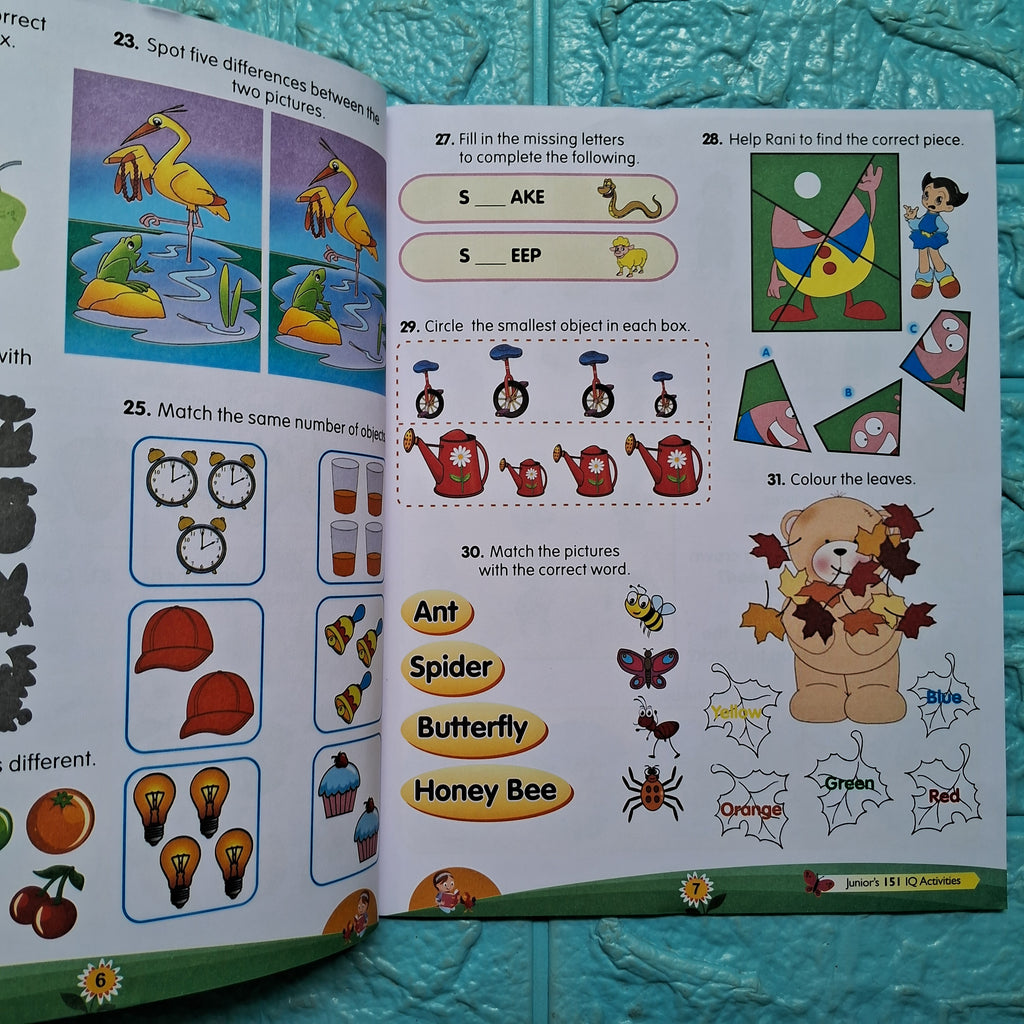 Junior's 151 IQ Activities