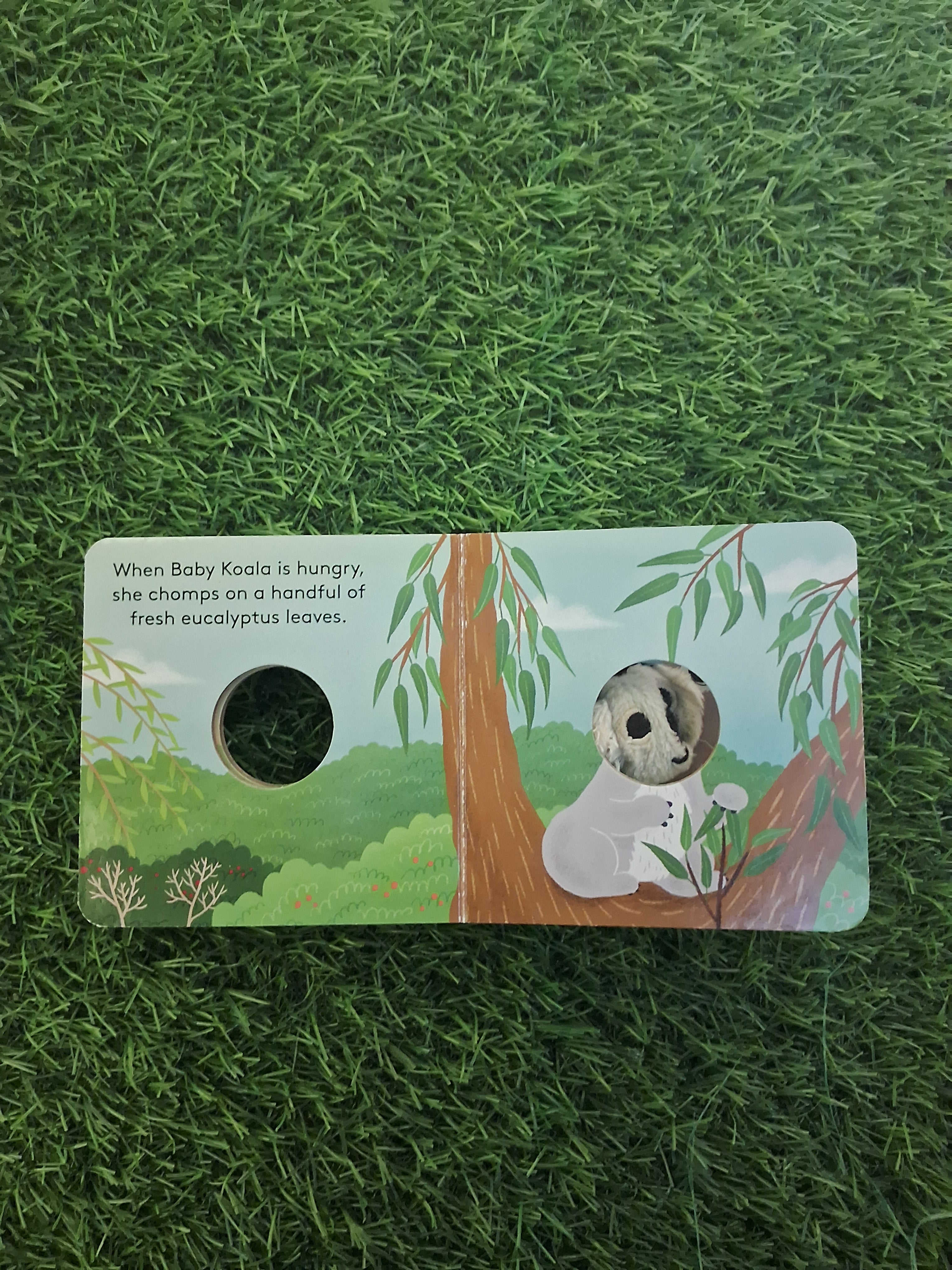 FINGER PUPPET BOOK - BABY KOALA - Good Condition Board Book