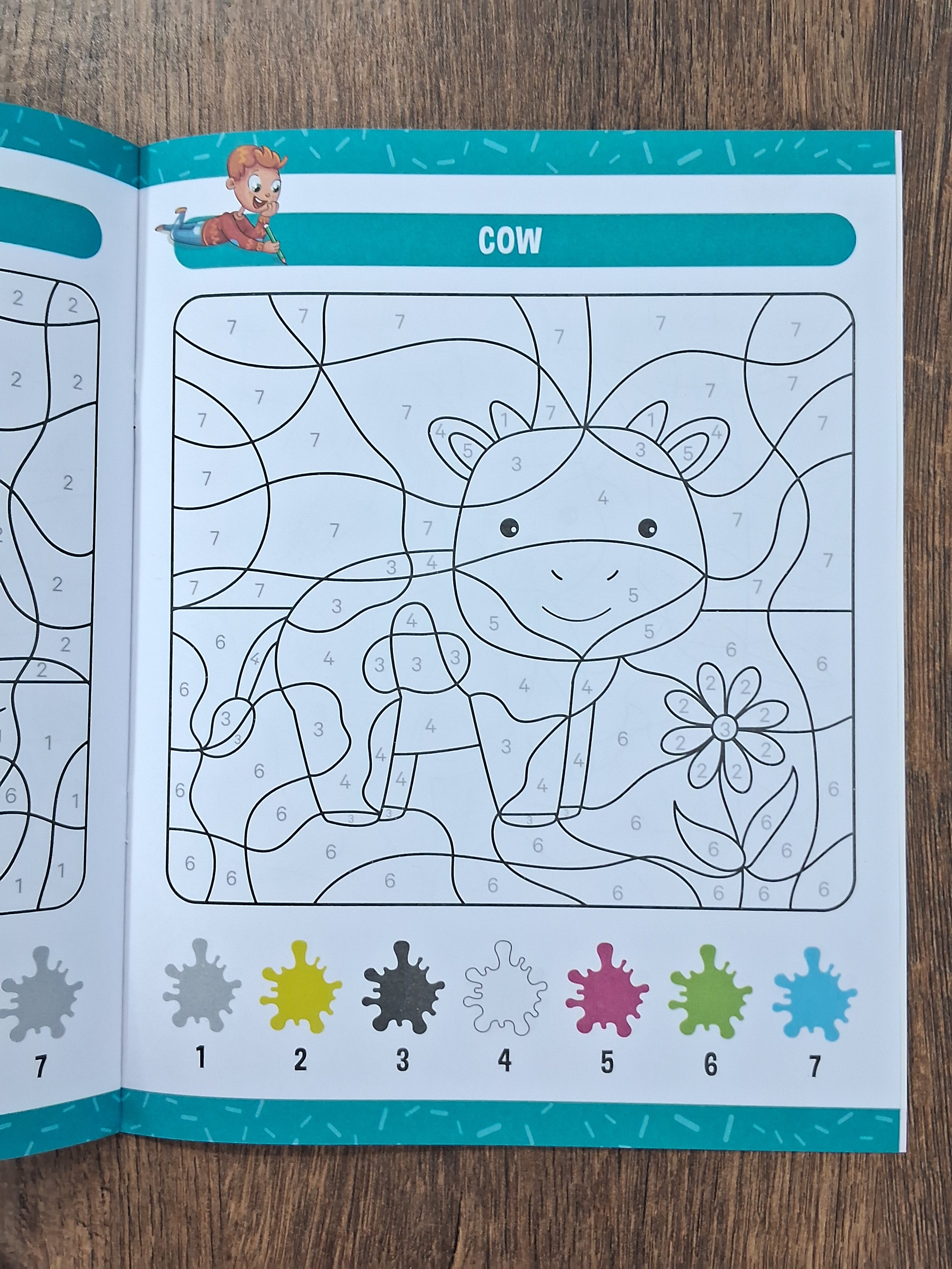 Colour Animals by Numbers - Activity Book