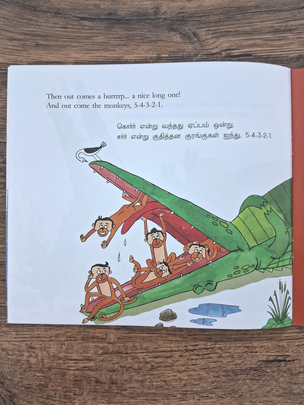 Five Little Monkeys - English/Tamil - Bilingual Book