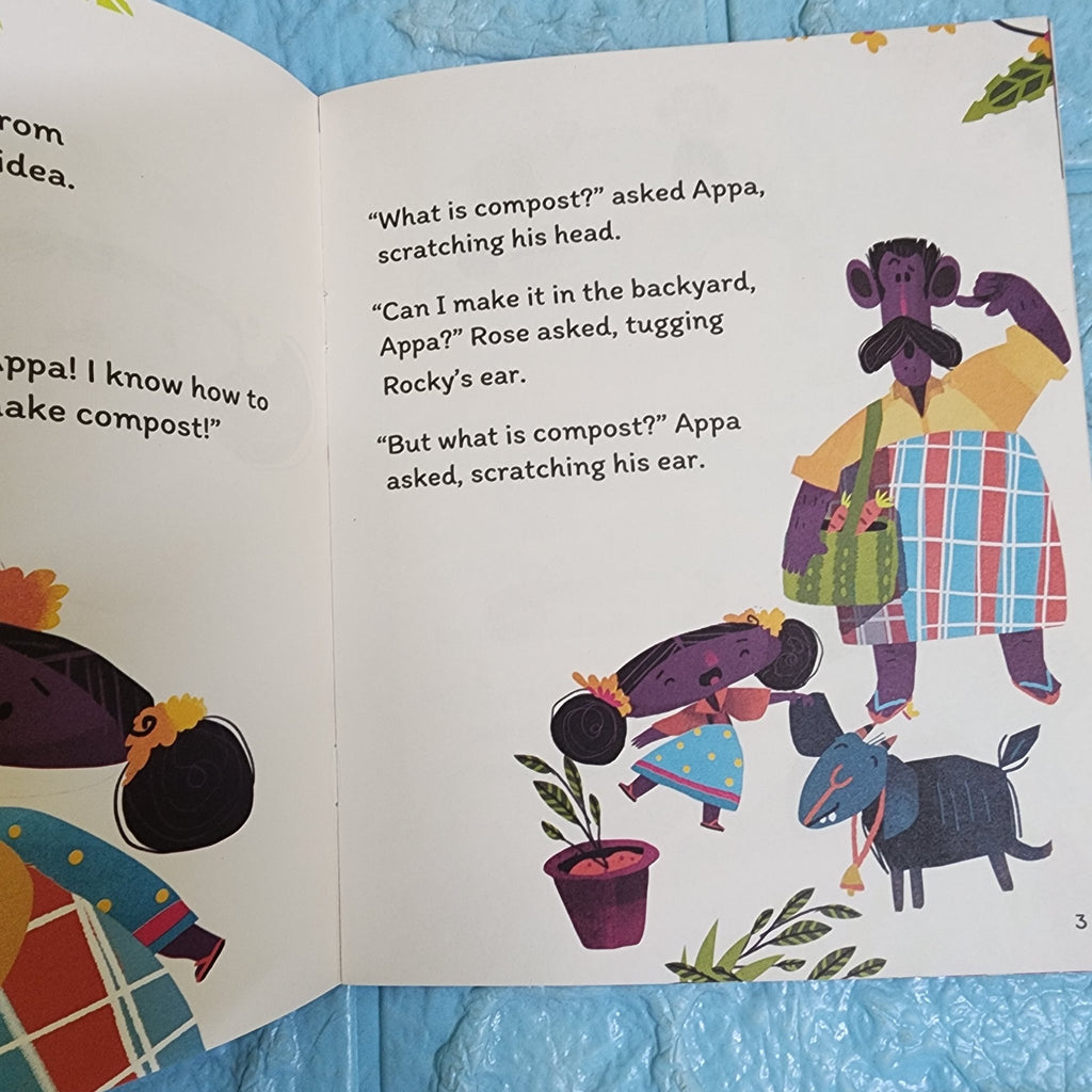 Rose and Rocky Go Green - English - Level 2 - Pratham - We Are Turners