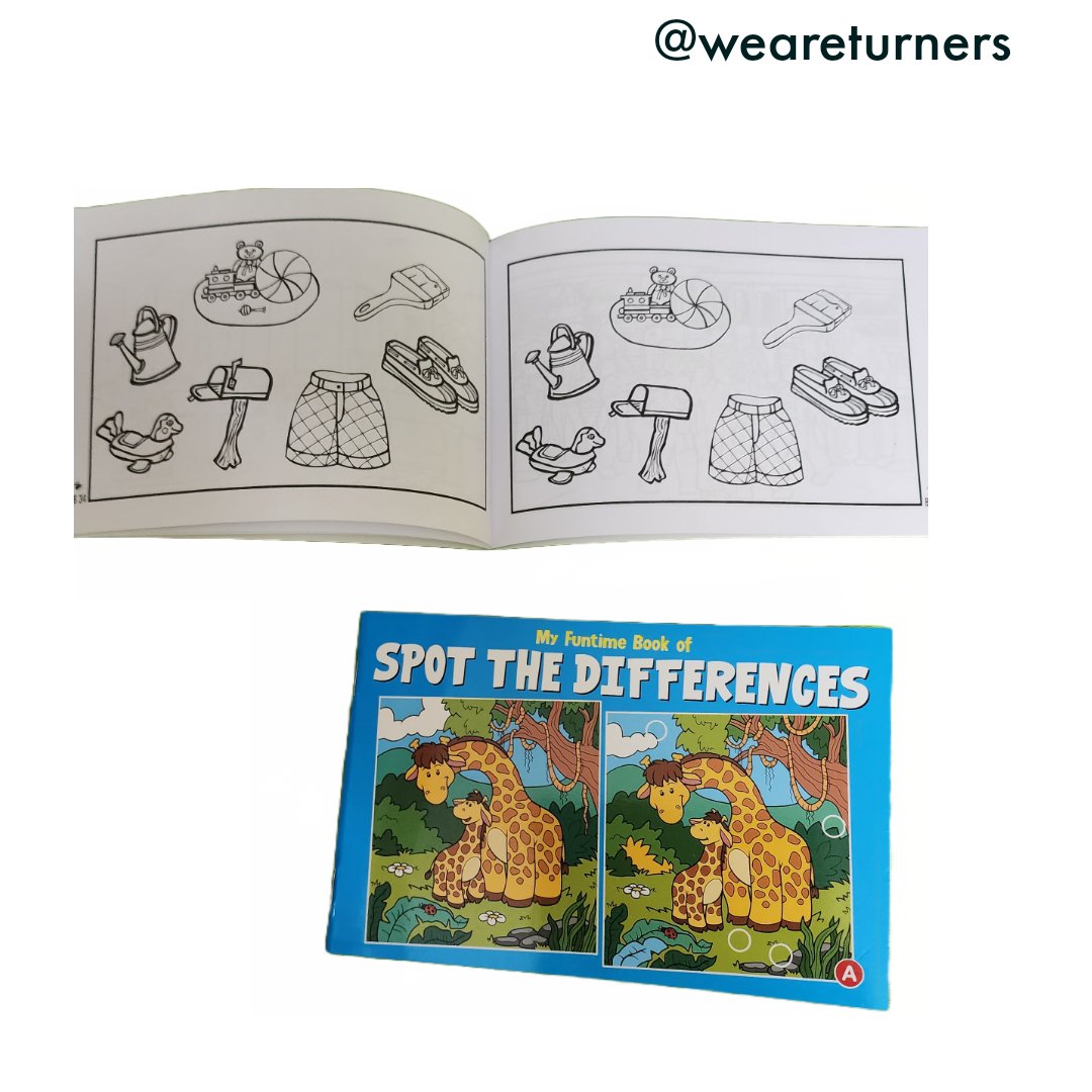 Spot the Differences - Each book - We Are Turners