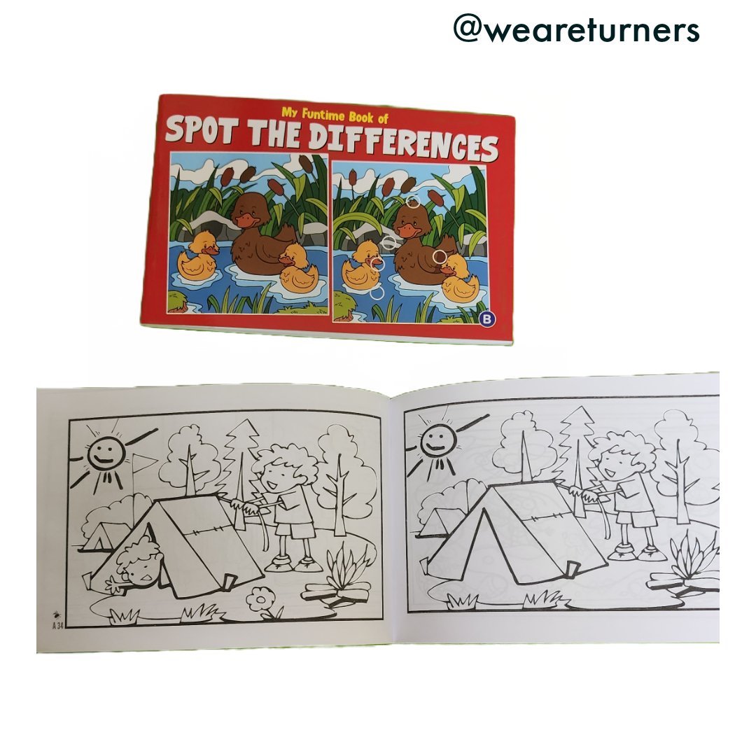 Spot the Differences - Each book - We Are Turners