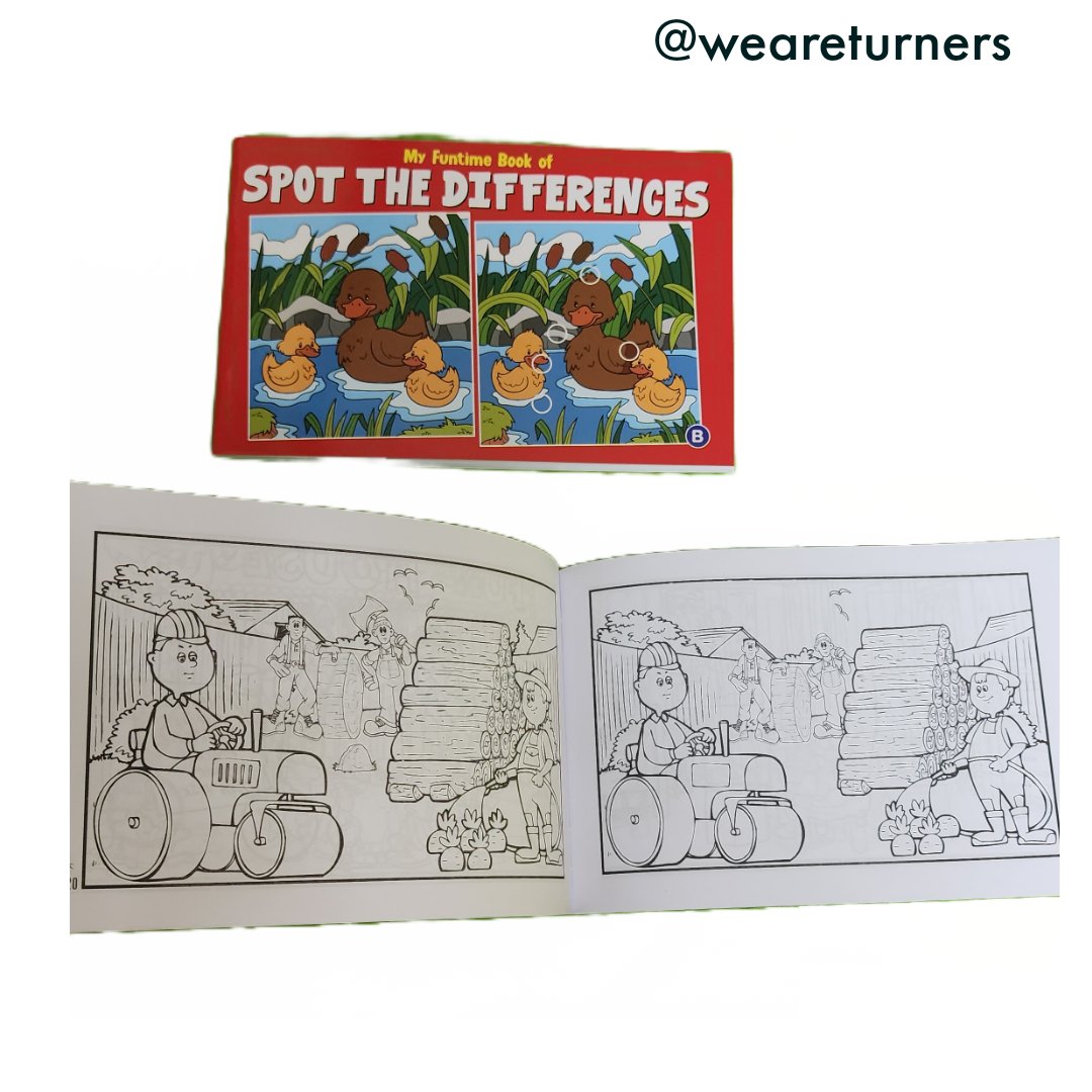 Spot the Differences - Each book - We Are Turners
