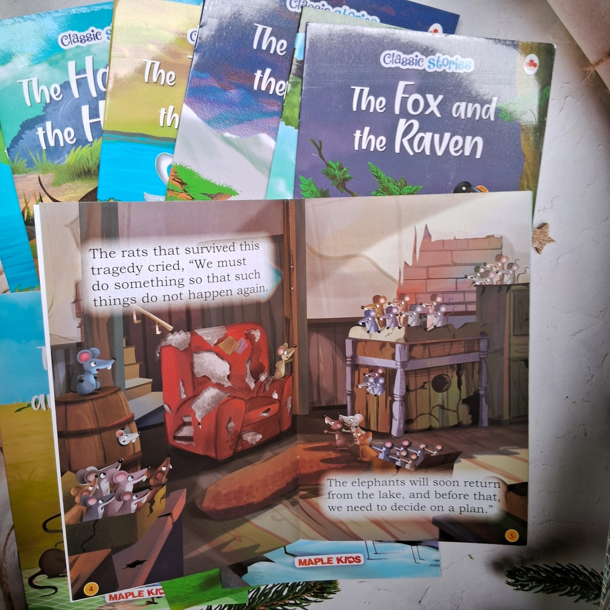 Story Books for Kids - Classic Stories (Illustrated) (Set of 10 Books) - We Are Turners