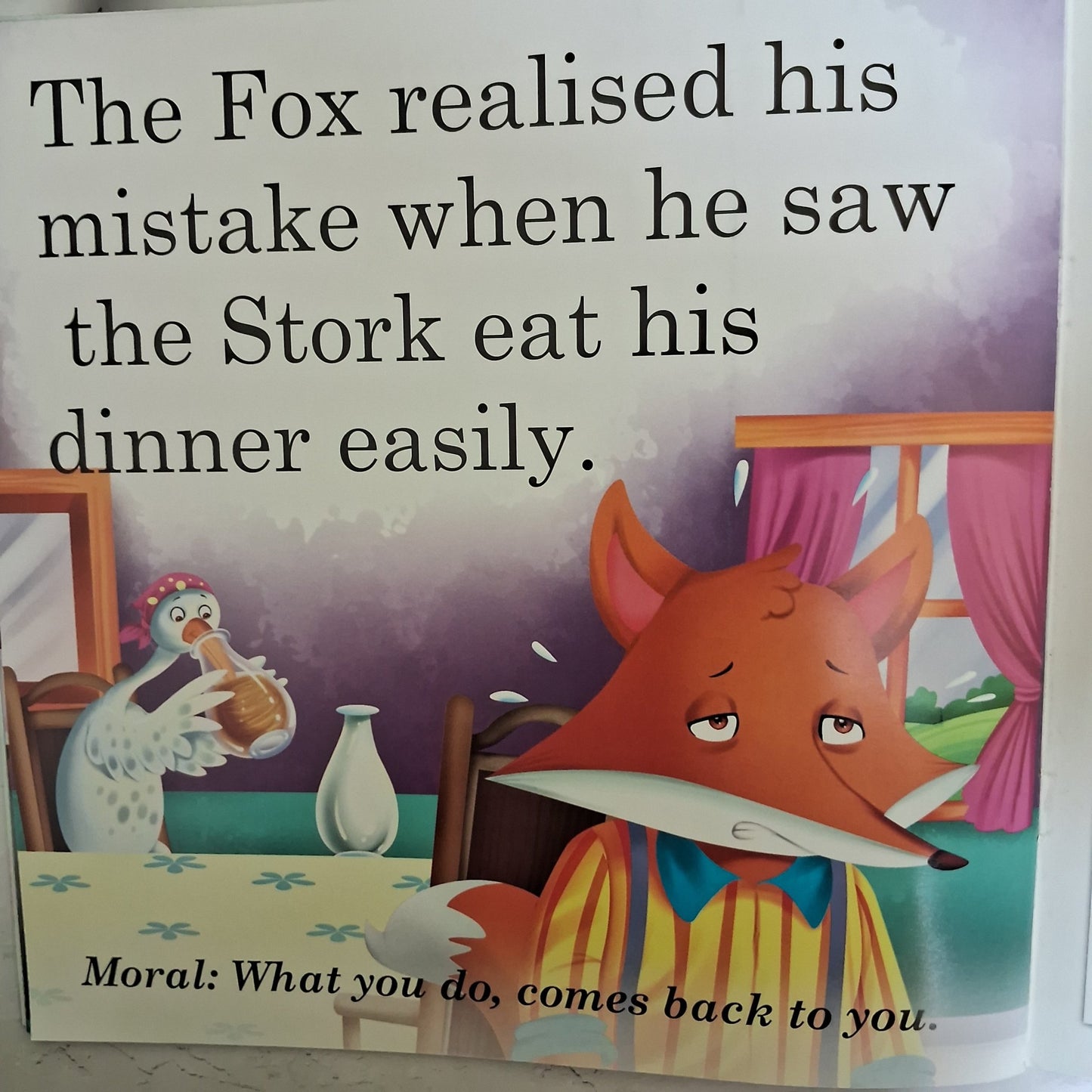 The Fox and the Stork - Large Print - We Are Turners