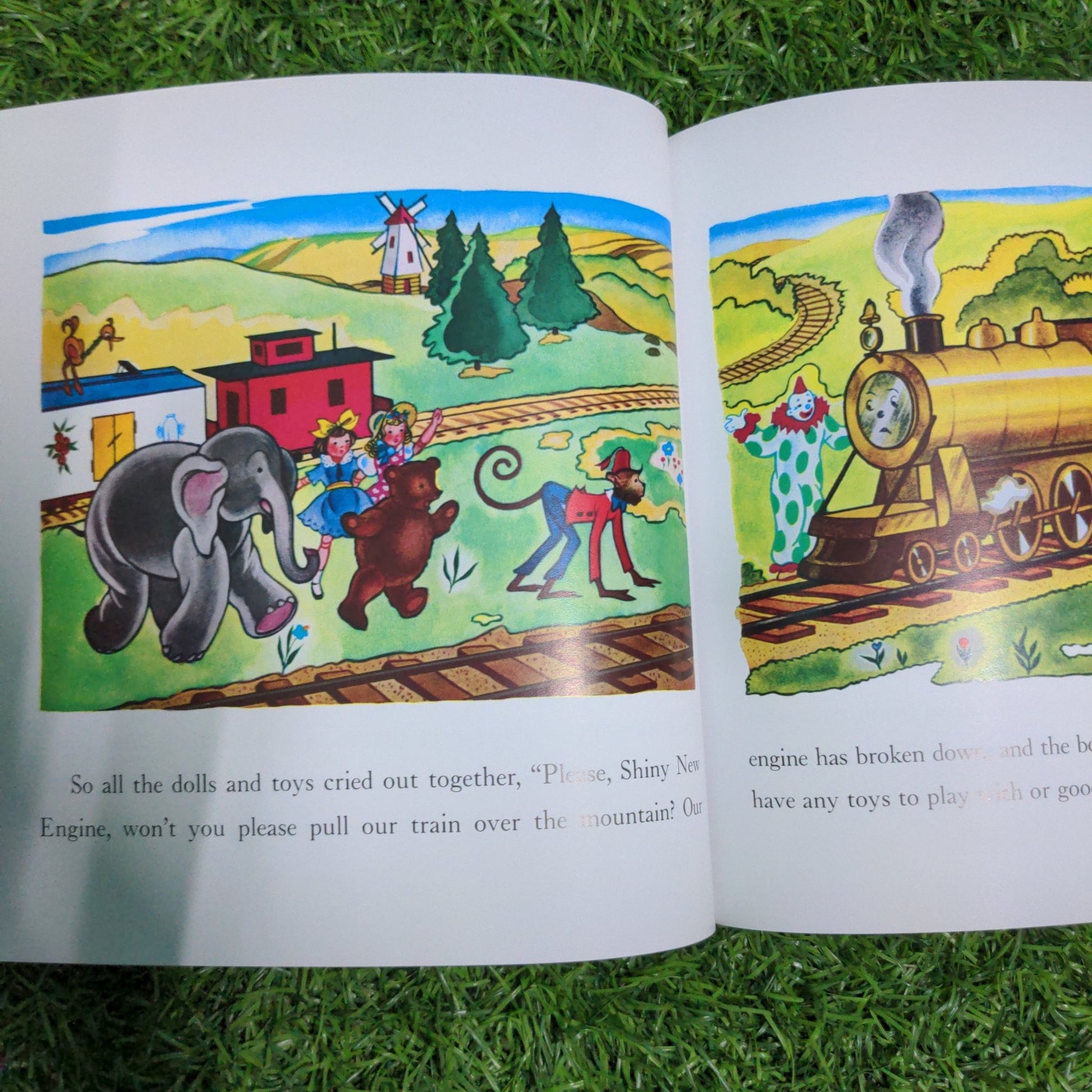 The Little Engine That Could - New Paperback with Stickers - We Are Turners
