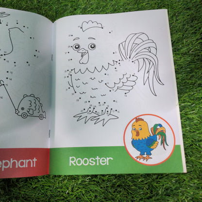 Dot-To-Dot - Tracing and Coloring Activity Book For Kids